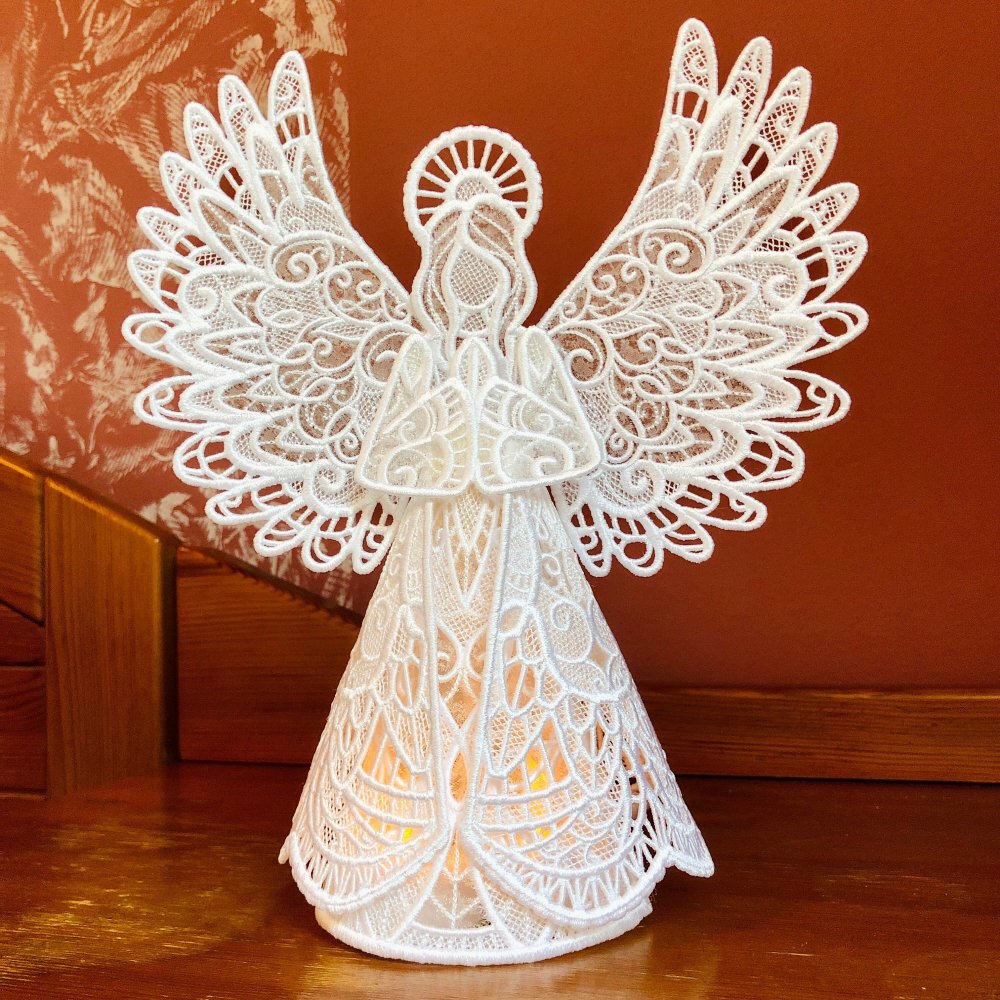 3D Lace Guardian Angel