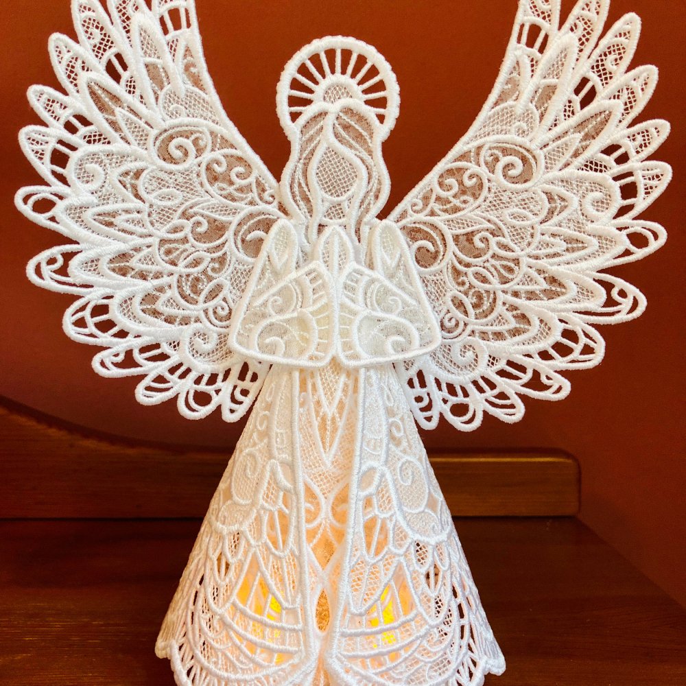 3D Lace Guardian Angel