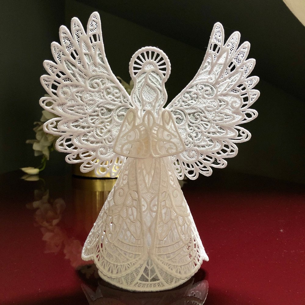 3D Lace Guardian Angel