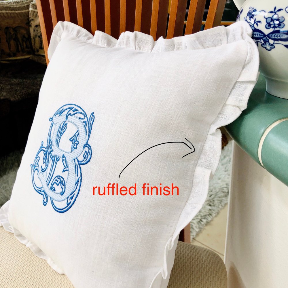 Autumn Fall Thanksgiving Embroidered Pillow Case