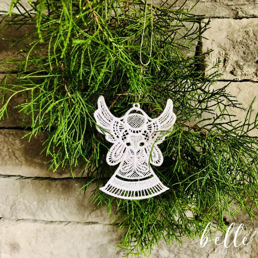 Christmas Lace Ornament - Angel #4