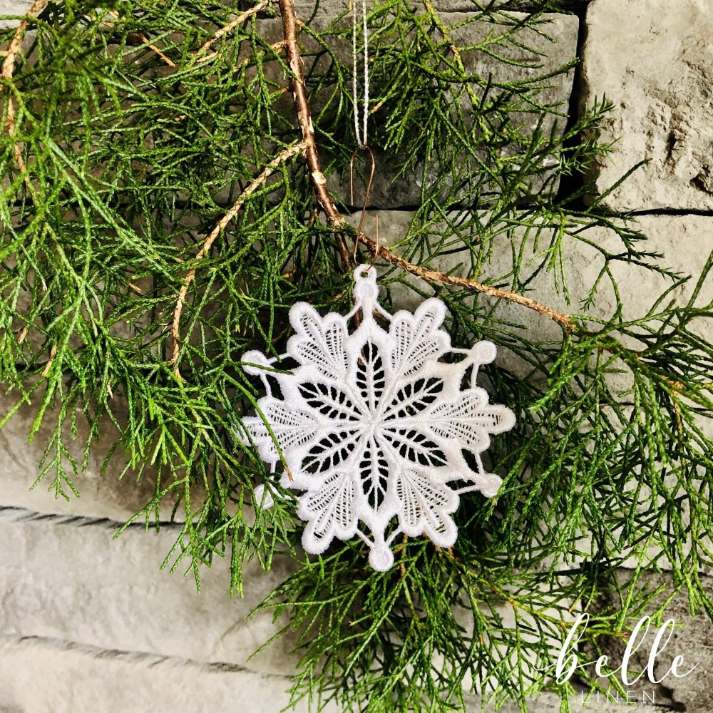 Christmas Lace Ornament - Snowflake #11