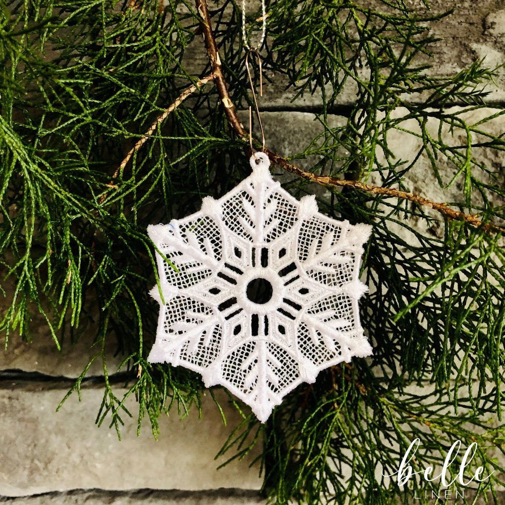 Christmas Lace Ornament - Snowflake #15