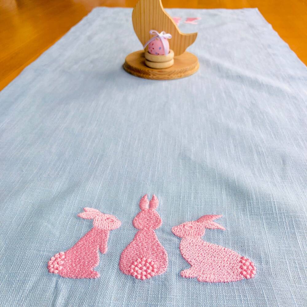 Easter Bunny Trio Table Runner