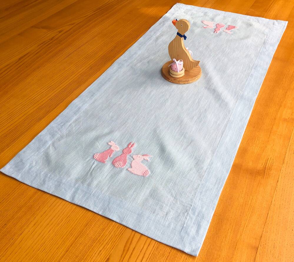 Easter Bunny Trio Table Runner