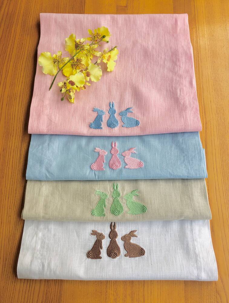 Easter Bunny Trio Table Runner