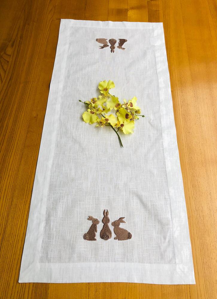 Easter Bunny Trio Table Runner