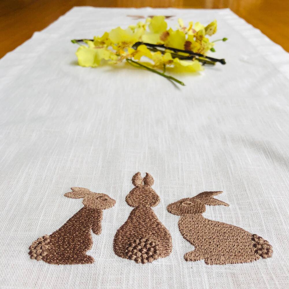 Easter Bunny Trio Table Runner