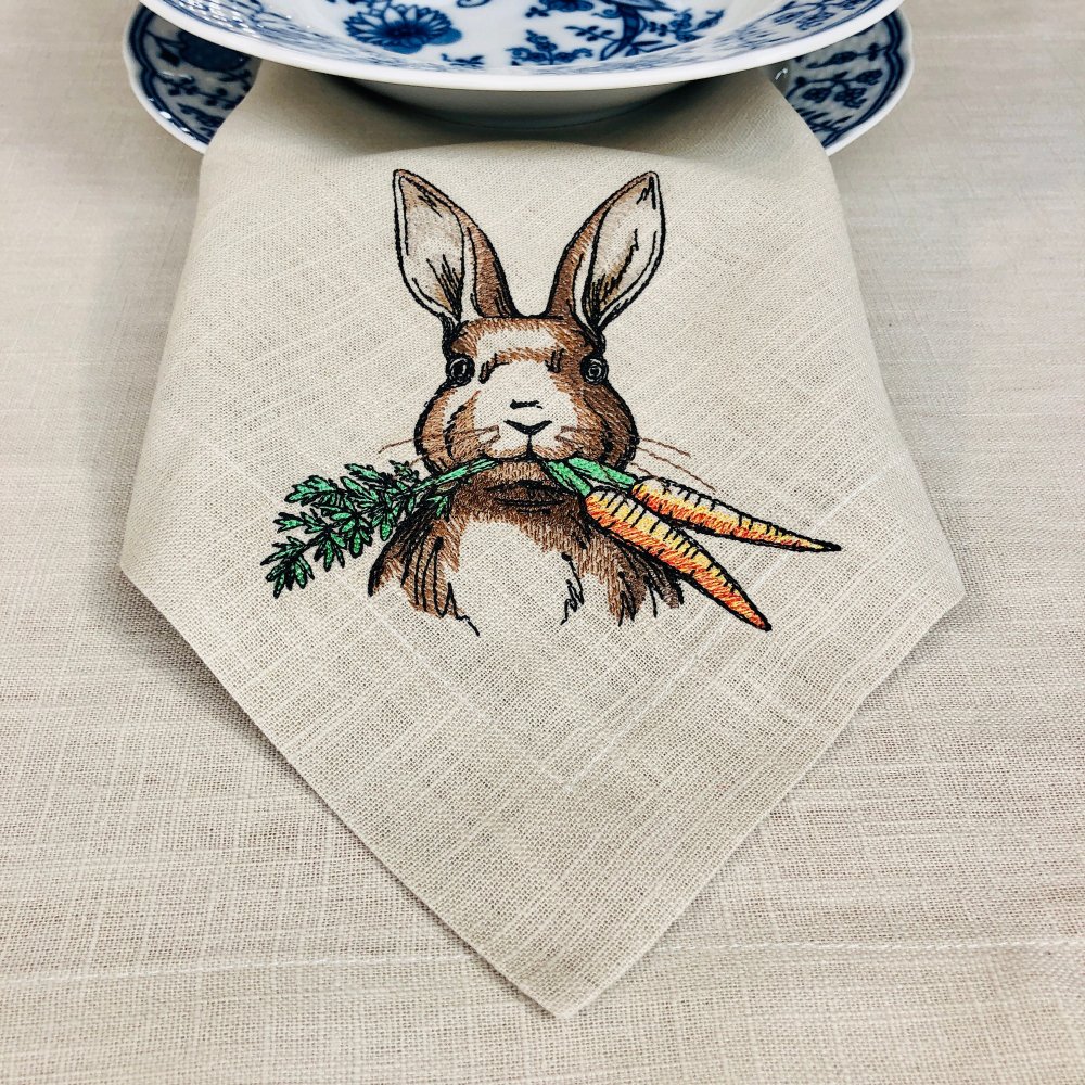 Easter Rabbit Square Table Cloth