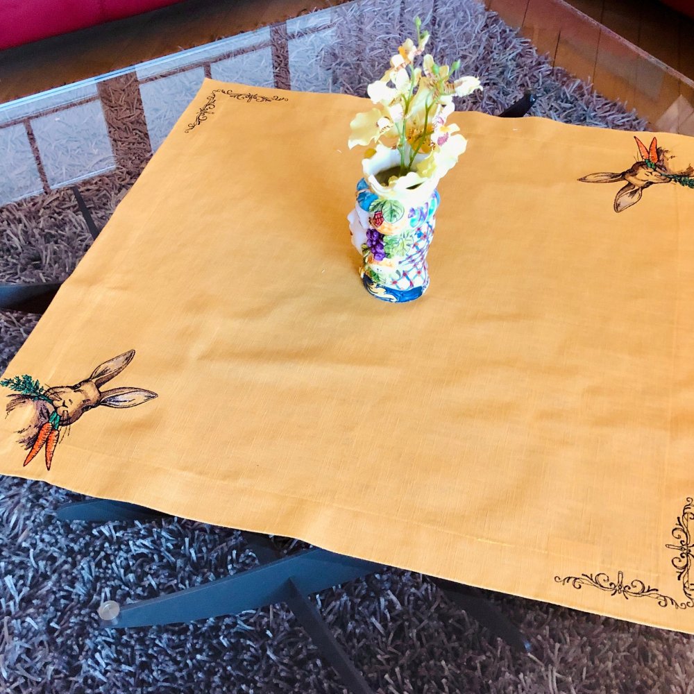 Easter Rabbit Square Table Cloth