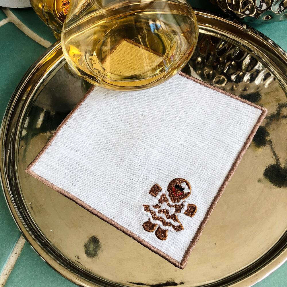 Gingerbread Cocktail Napkins Set of 4