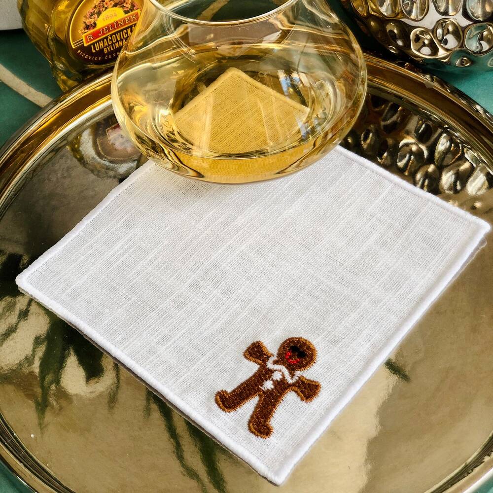 Gingerbread Cocktail Napkins Set of 4