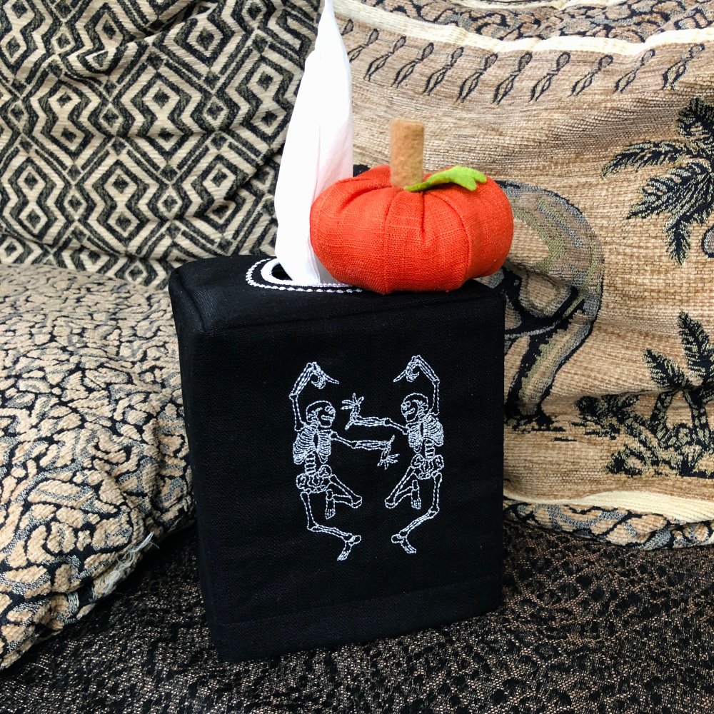 Halloween Skeleton Tissue Box Cover