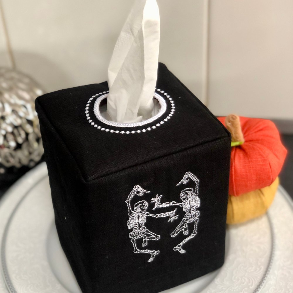 Halloween Skeleton Tissue Box Cover