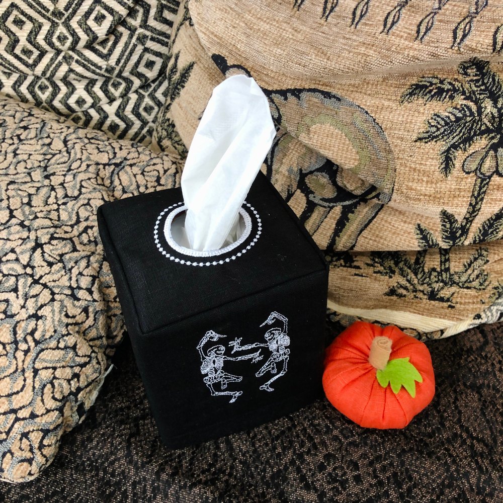 Halloween Skeleton Tissue Box Cover