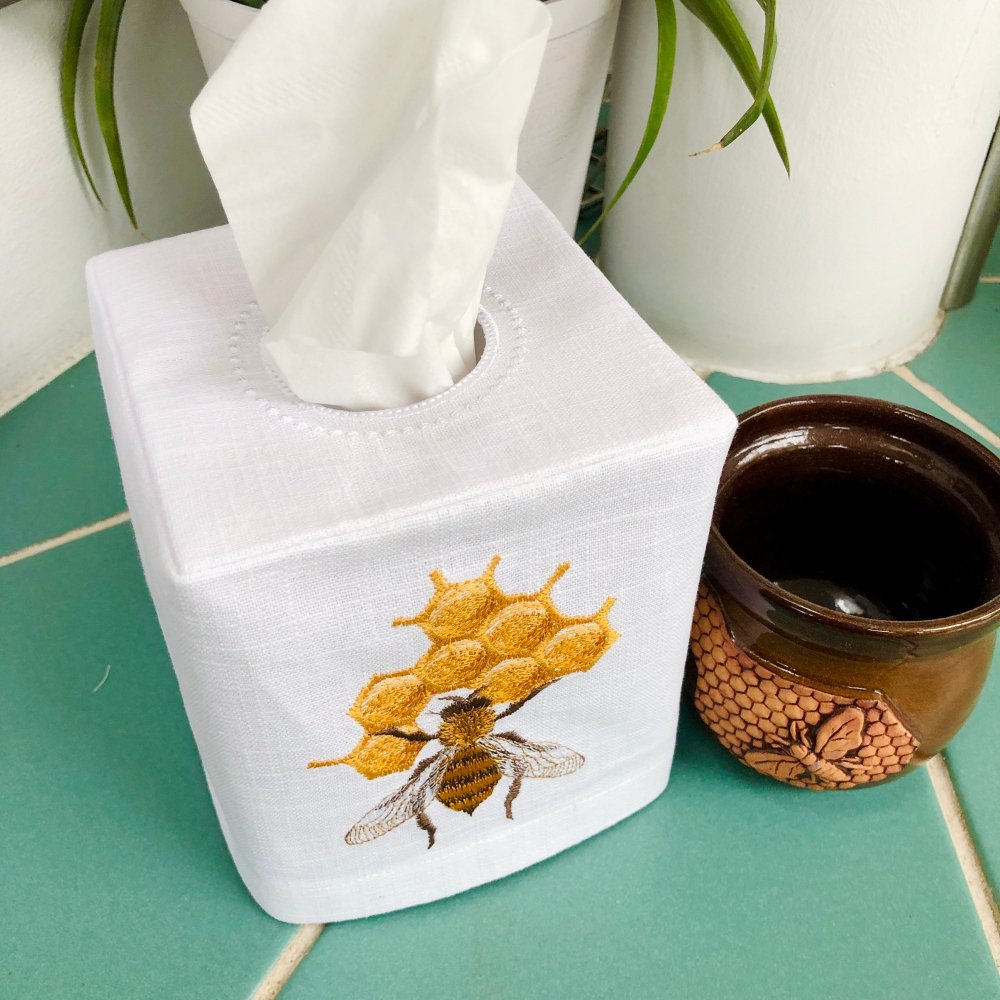 Honey Bee Tissue Box Cover