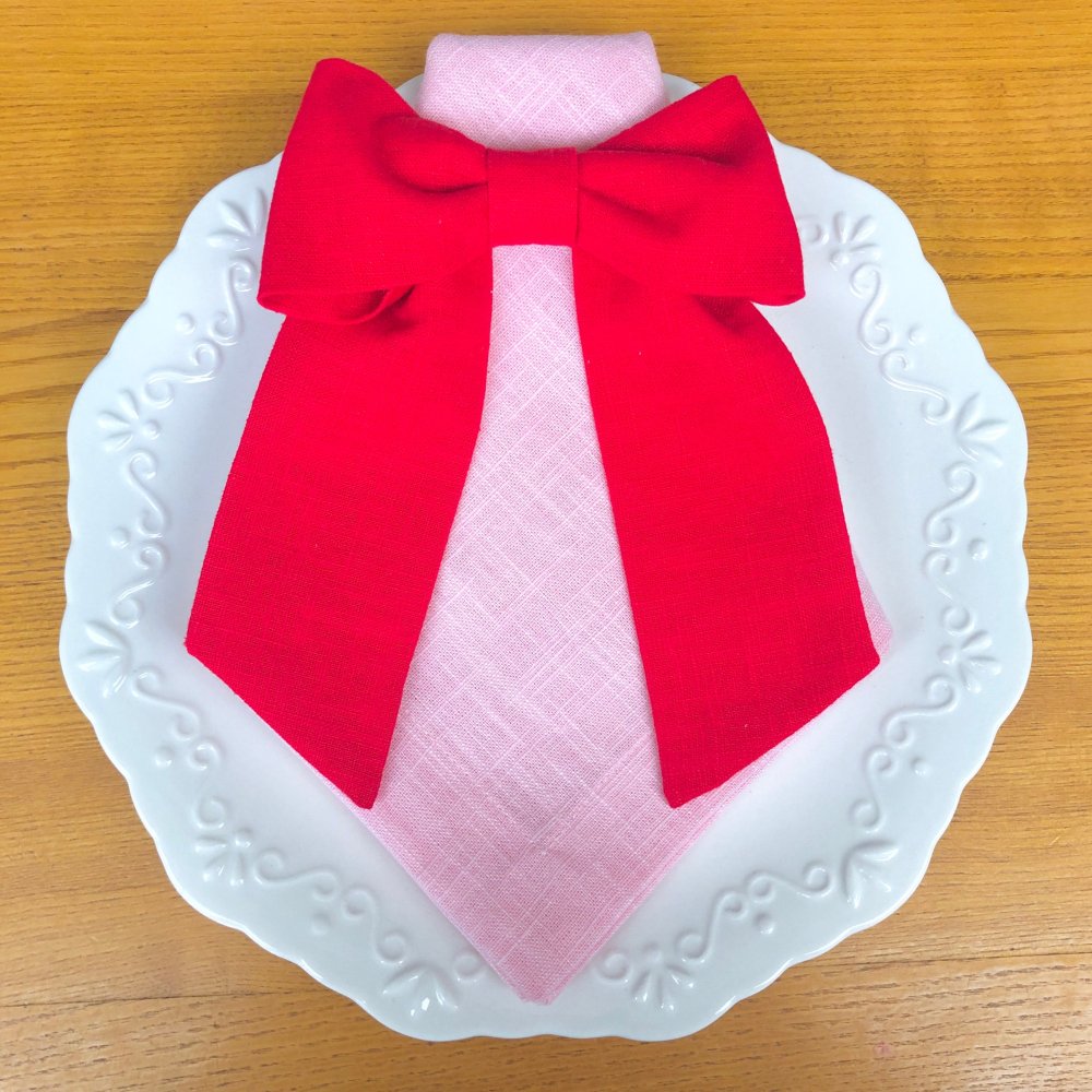 Valentine Monogram Linen Ribbon