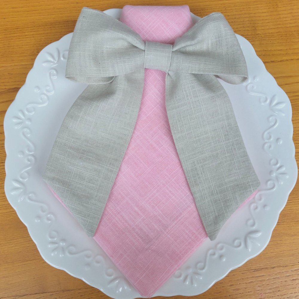 Valentine Monogram Linen Ribbon