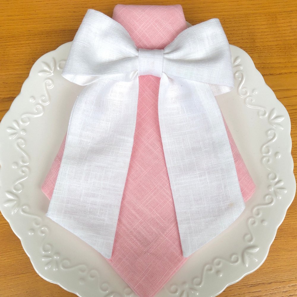 Valentine Monogram Linen Ribbon