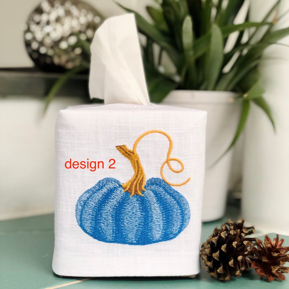 Vintage Pumpkin Tissue Box Cover