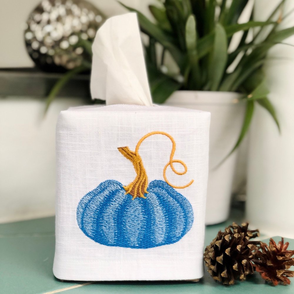 Vintage Pumpkin Tissue Box Cover