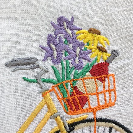 Bicycle Picnic Linen Guest Towel