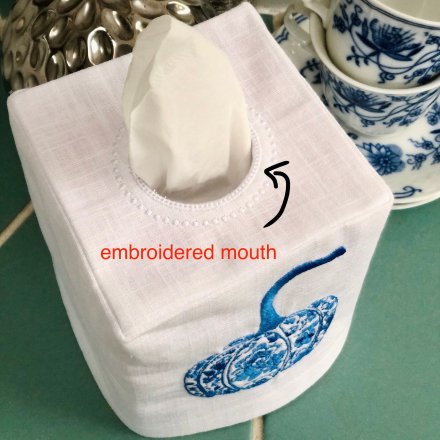 Chinoiserie Pumpkin Tissue Box Cover