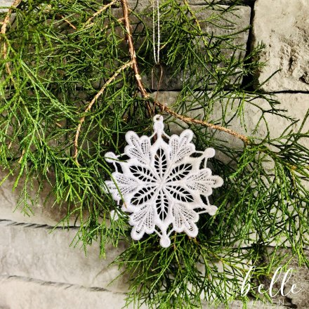 Christmas Lace Ornament - Snowflake #11