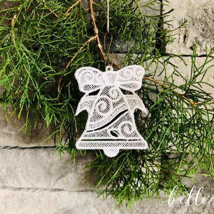 Christmas Lace Ornament - Bell #16