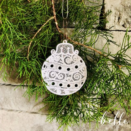 Christmas Lace Ornament - Ornament #17