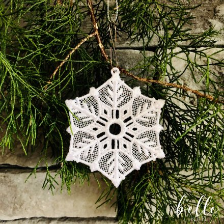 Christmas Lace Ornament - Snowflake #15