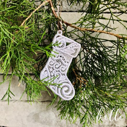 Christmas Lace Ornament - Sock #18