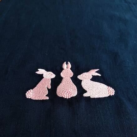 Easter Bunny Trio Table Runner