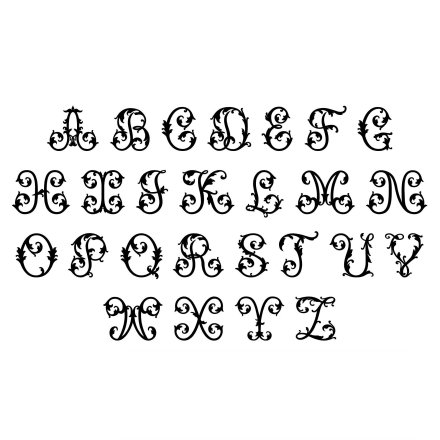 Easter Monogram Linen Ribbon