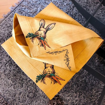 Easter Rabbit Square Table Cloth