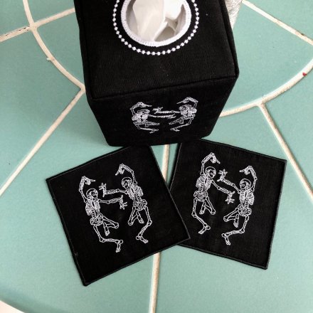 Halloween Skeleton Tissue Box Cover