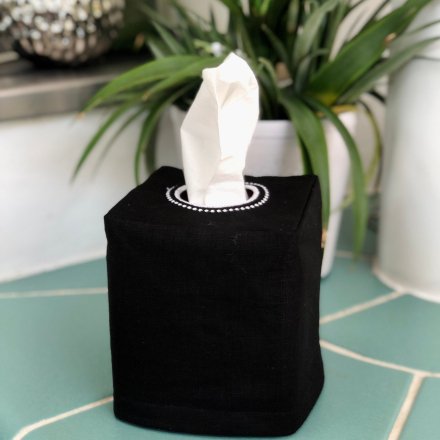 Plain Linen Tissue Box Cover