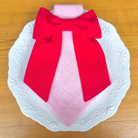 Valentine Monogram Linen Ribbon