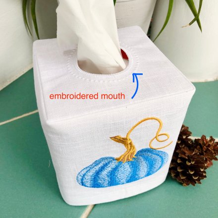Vintage Pumpkin Tissue Box Cover
