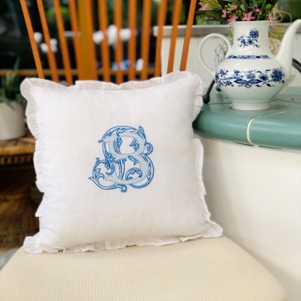 Vintage Vine Monogram Pillow Case