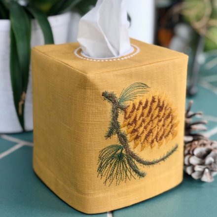 Woodland Pine Cone Tissue Box Cover